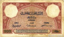 100 Francs MARUECOS  1921 P.14 RC+