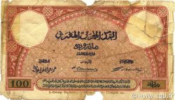 100 Francs MAROKKO  1921 P.14 GE
