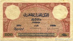100 Francs MAROCCO  1926 P.14 q.BB