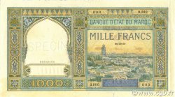 1000 Francs MAROKKO  1945 P.16s fST+