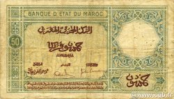 50 Francs MOROCCO  1929 P.19 F+