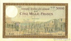 5000 Francs MOROCCO  1950 P.23c XF