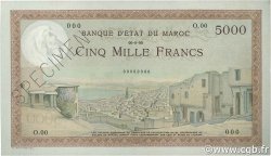 5000 Francs MAROKKO  1945 P.23s fST+