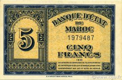 5 Francs MARUECOS  1943 P.24a