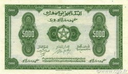 5000 Francs MAROKKO  1943 P.29 fVZ