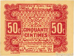 50 Centimes MARUECOS  1944 P.41 FDC