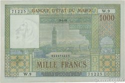 1000 Francs MARUECOS  1952 P.47