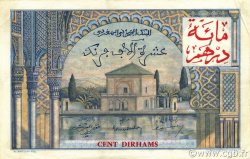 100 Dirhams sur 10000 Francs MARUECOS  1959 P.52