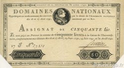50 Livres FRANCE  1792 Laf.153