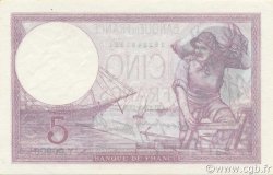 5 Francs FEMME CASQUÉE modifié FRANKREICH  1939 F.04.06 fST+