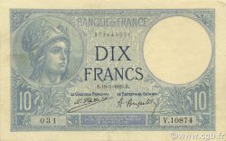 10 Francs MINERVE FRANCIA  1923 F.06.07