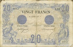 20 Francs NOIR FRANCIA  1874 F.09.01 MB