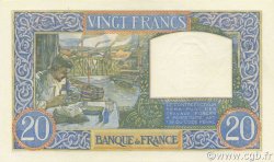 20 Francs TRAVAIL ET SCIENCE FRANCE  1941 F.12.14 UNC