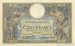 100 Francs LUC OLIVIER MERSON sans LOM FRANCE  1922 F.23.15 XF-