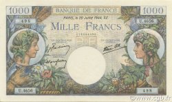 1000 Francs COMMERCE ET INDUSTRIE FRANCE  1944 F.39.12