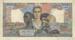 5000 Francs EMPIRE FRANÇAIS FRANKREICH  1947 F.47.61 fVZ