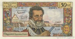 50 Nouveaux Francs HENRI IV FRANKREICH  1959 F.58.04 VZ+