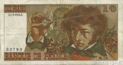 10 Francs BERLIOZ sans signatures FRANCIA  1974 F.63bis.02 BC+