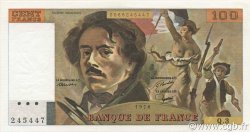 100 Francs DELACROIX FRANCIA  1978 F.68.03 AU+