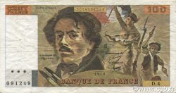 100 Francs DELACROIX FRANCE  1978 F.68.04 TTB