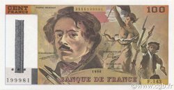 100 Francs DELACROIX imprimé en continu FRANCE  1990 F.69bis.01bF- UNC