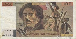 100 Francs DELACROIX imprimé en continu FRANCIA  1990 F.69bis.02b MBC