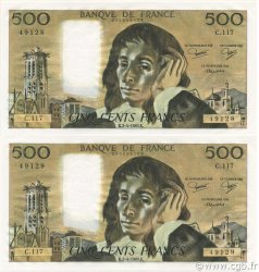 500 Francs PASCAL FRANCIA  1980 F.71.21 FDC