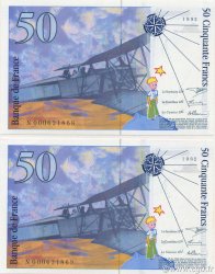 50 Francs SAINT-EXUPÉRY FRANKREICH  1992 F.72.01aN ST