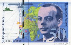 50 Francs SAINT-EXUPÉRY modifié FRANCIA  1999 F.73.05 FDC