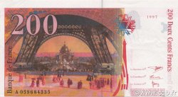 200 Francs EIFFEL FRANCE  1997 F.75.04b AU+
