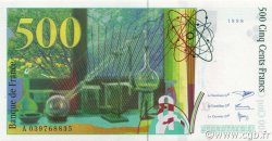 500 Francs PIERRE ET MARIE CURIE FRANCE  1998 F.76.04 UNC