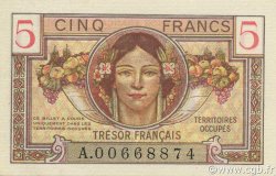 5 Francs Trésor Français FRANKREICH  1947 VF.29.01 ST