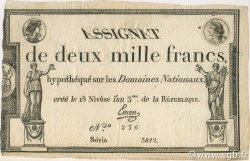 2000 Francs FRANCE  1795 Laf.176 VF+