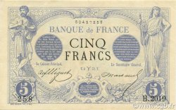 5 Francs NOIR FRANCE  1873 F.01.16 XF