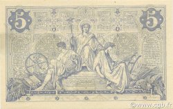 5 Francs NOIR Grand numéro FRANCE  1873 F.01.23 AU