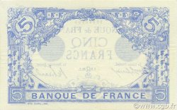5 Francs BLEU FRANKREICH  1912 F.02.07 fST