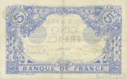 5 Francs BLEU FRANKREICH  1913 F.02.13 VZ