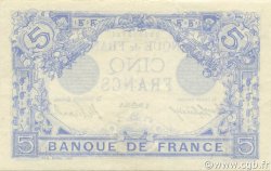 5 Francs BLEU FRANKREICH  1915 F.02.31 VZ+