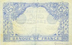 5 Francs BLEU FRANKREICH  1917 F.02.47 VZ