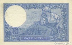 10 Francs MINERVE FRANCE  1916 F.06.01 AU-
