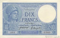 10 Francs MINERVE FRANKREICH  1920 F.06.04 fST