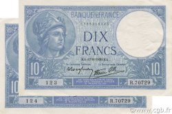 10 Francs MINERVE modifié FRANCIA  1939 F.07.05