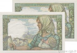 10 Francs MINEUR FRANKREICH  1942 F.08.05 VZ to fST