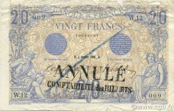 20 Francs BLEU FRANCIA  1906 F.10.01 BC a MBC