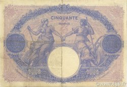 50 Francs BLEU ET ROSE FRANKREICH  1909 F.14.22 fSS