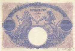 50 Francs BLEU ET ROSE FRANCIA  1915 F.14.28 EBC