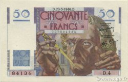 50 Francs LE VERRIER FRANCE  1946 F.20.02 AU-