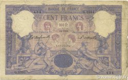 100 Francs BLEU ET ROSE FRANCE  1899 F.21.12 G