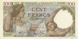 100 Francs SULLY FRANCE  1942 F.26.70 AU+