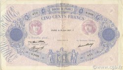 500 Francs BLEU ET ROSE FRANCE  1937 F.30.38 VF+